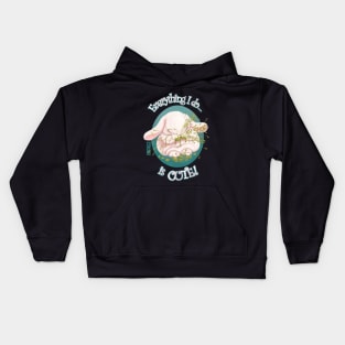 Disgustingly Cute Bunny T Shirt Kids Hoodie